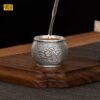 Chén trà bạc thủ công CB9