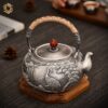 Ấm đun nước bạc thủ công ADNB1