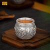 Chén trà bạc thủ công CB7