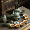 Bộ trà men gốm men hoài cổ BT65